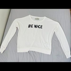 ABERCROMBIE & FITCH “Be Nice” Sweater